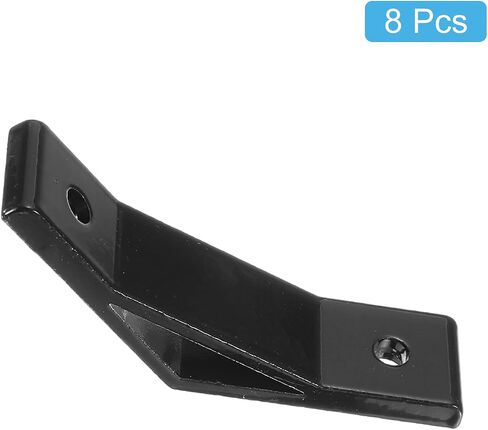 uxcell 8Pcs 135 Degree Angle Aluminum Profile Corner Brackets, Corner Brace Joint Connectors for 2020 Series (Black) in Saudi Arabia