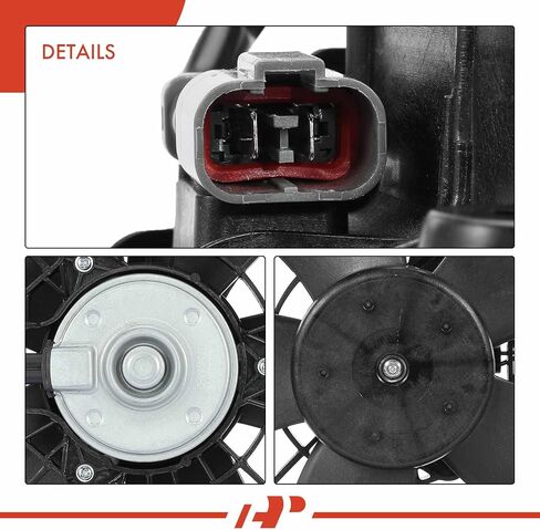 مجموعة مروحة تبريد رادياتير المحرك الأيسر A-Premium متوافقة مع موديلات مختارة من Honda - Civic 2006-2011 - ناقل حركة أوتوماتيكي، استبدال # 19020RCJA01، 19030RTA004 in Saudi Arabia