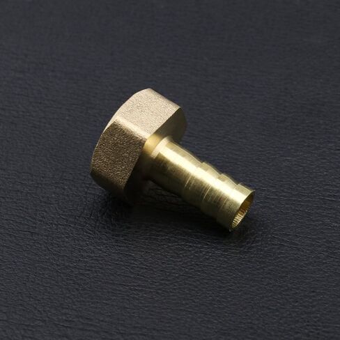2PCS 10mm to 1/2 Inch BSP Female Thread Barb Brass Fitting Connectors Hose Barbed Joint Adapter Coupler for Fuel Air Gas Water Oil in Saudi Arabia