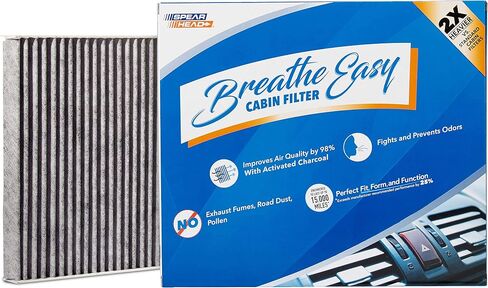 Spearhead Odor Defense Breathe Easy AC & Heater Cabin Filter | Fits 2010 Santa Fe, 2011-15 Sorento Like OEM | Up to 25% Longer Lasting w/Activated Carbon (BE-664) in Saudi Arabia