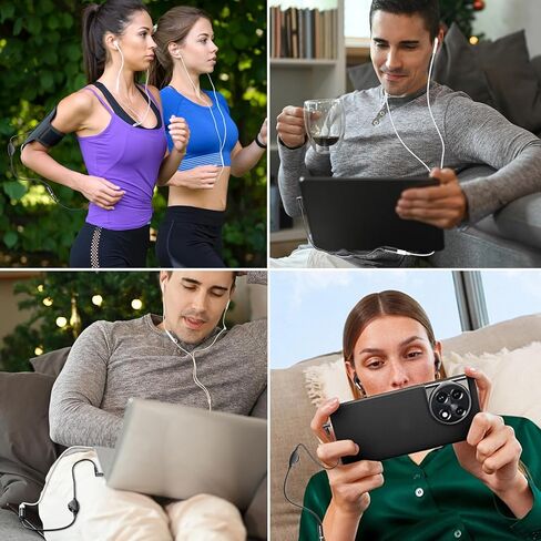 Punasi 2 حزم كابل تمديد سماعة الرأس مع التحكم في مستوى الصوت في الخط، كابل صوت تمديد 3.5 ملم ذكر إلى أنثى محول Aux للهواتف وسماعات الرأس والأجهزة اللوحية وأجهزة الكمبيوتر الشخصية ومشغلات MP3 والمزيد in Kuwait