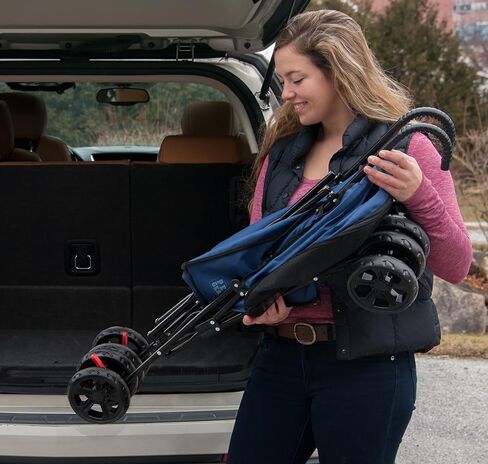 Pet Gear Travel Lite Plus Stroller, Compact, Easy Fold, No Assembly Required, Large Wheels for Cats and Dogs up to 15 pounds, 3 Colors in Saudi Arabia