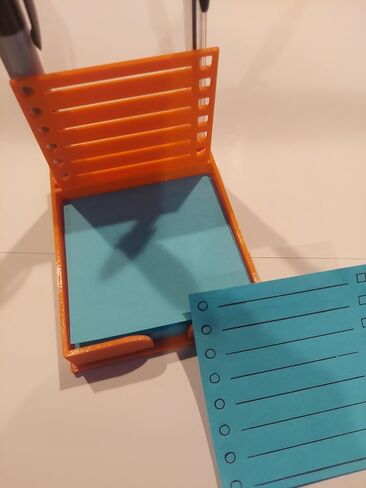 Sticky Note Holder w/Stencil (Pink) - 3.4" x 4" - Note Holder in Kuwait