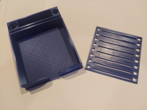 Sticky Note Holder w/Stencil (Pink) - 3.4" x 4" - Note Holder in Kuwait