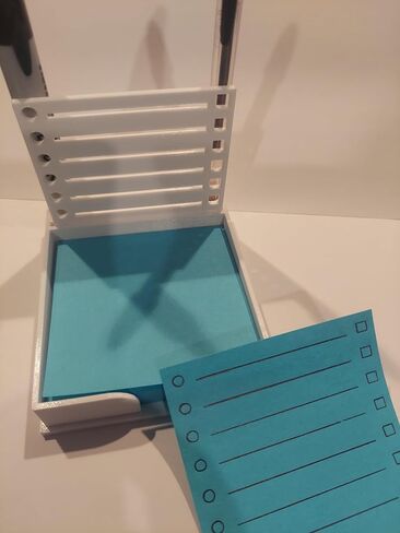 Sticky Note Holder w/Stencil (Pink) - 3.4" x 4" - Note Holder in Kuwait