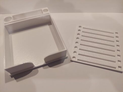 Sticky Note Holder w/Stencil (Pink) - 3.4" x 4" - Note Holder in Kuwait