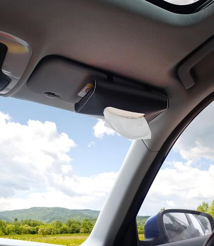 Car Tissue Refills 300 Sheets Facial Tissues Refills for Car Visor Tissue Holder, Travel Tissue Tubes Box Container Perfect Fit for Car Tissues Cylinder in Kuwait