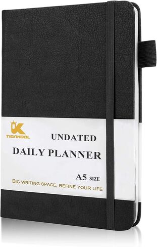 Undated Daily Planner - Undated Planner with Hourly Schedules, Action Items and Follow-up, A4 Daily Organizer Notebook to Increase Productivity, Appointment Book for Time Management, 8.5 × 11 Inch in Saudi Arabia