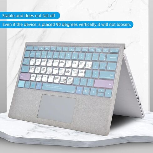 غطاء لوحة مفاتيح اختصارات ممتاز لجهاز 12.3 Microsoft Surface Pro 8/ 7+/6 /5 /4، غطاء من نوع Surface pro، 2022 Surface Pro 9/X غطاء لوحة المفاتيح 13 بوصة مع MS Win11، ملحقات Soft Skin Surface Pro in Saudi Arabia
