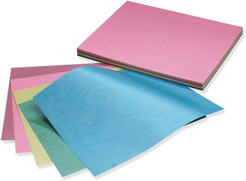 Pacon Card Stock, Colorful Assortment, 10 Colors, 8-1/2" x 11", 50 Sheets in Saudi Arabia