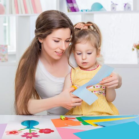 50 ورقة من ورق البطاقات اللامع، ورق حرفي لامع لامع مقاس A4 مقاس 11.7 × 8.3 بوصة، ورق لامع متنوع 10 ألوان لمشروع DIY، والديكور، ولفائف الهدايا 250 جرامًا في المتر المربع in Kuwait