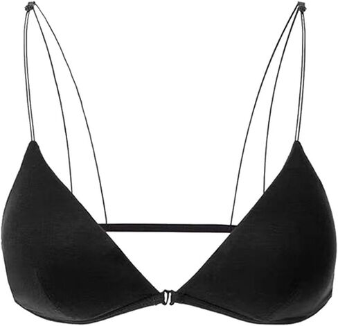 Bralette for Women Girls Teens Low Support Triangle V Neck Bra A-B Cups Strappy Training Bra Padded Wire Free in Saudi Arabia