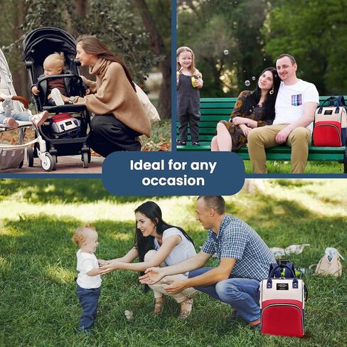 CRAWL Diaper Backpack, Bag, Waterproof Backpack, Baby Girl, Baby Boy, Back Pack, Newborn, Red, Blue, Pink, Multicolored, Backpack (Multicolored) in Saudi Arabia