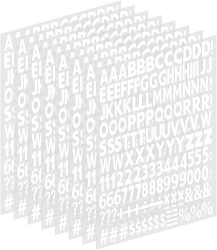 1 Inch Iron on Letters and Numbers,Iron on Vinyl Letters with A-Z Heat Transfer Letters 0-9 Iron on Numbers PU Alphabet Stickers for Clothing T-Shirt DIY Craft,Black White (4 Sheets, Black) in Saudi Arabia