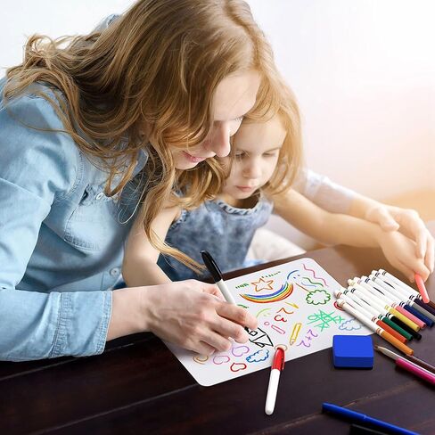 Personal White Boards for Students 10 Pack - 9x12 Dry Erase Boards Classroom - Dry Erase Lap Board Classroom Whiteboards for Students Double Sided White Boards Class Set Whiteboards for Classrooms in Saudi Arabia