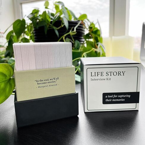 150 Life Story Interview Kit Cards - Tales Life Story Interview Kit - Get to Know Parents and Grandparents for Family Game Night with Curated Question Cards - Pictionary Game for Family in Saudi Arabia