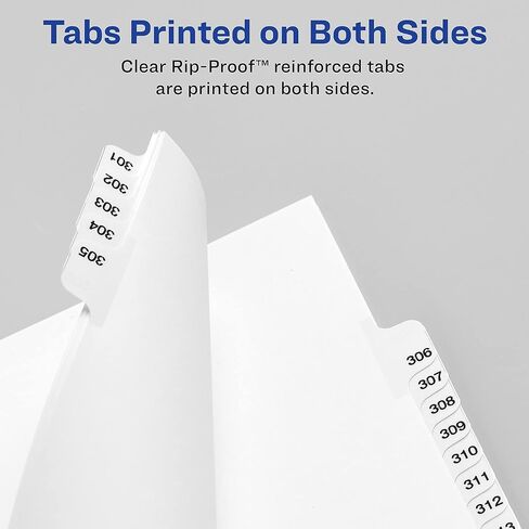 Avery 01331 Avery-Style Legal Exhibit Side Tab Divider، العنوان: 26-50، Letter، أبيض in Saudi Arabia