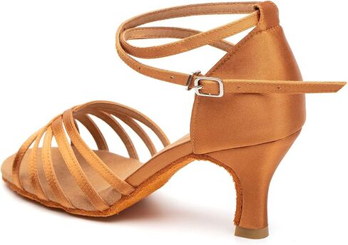 Women's Dance Shoes Latin Salsa Bachata Tango Practice Ballroom Dancing Shoes Wedding Performance Dress Shoes with Soft Suede Sole 2.76'' Heel in Kuwait