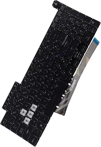 Deal4GO Backlit Keyboard Replacement for ASUS FX507 FA507 FX707 FA707 TUF507 FX507ZM-ES74 FA507RM-ES73 - Black, 15.6-inch, V210861A2US in Kuwait