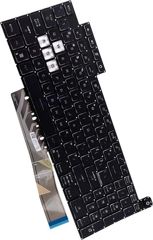 Deal4GO Backlit Keyboard Replacement for ASUS FX507 FA507 FX707 FA707 TUF507 FX507ZM-ES74 FA507RM-ES73 - Black, 15.6-inch, V210861A2US in Kuwait