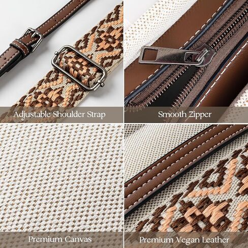 Western Tote Bag For Women Large Hobo Tote Bag With Zipper Canvas Tote Purses Boho Aztec Tote Bag Handbags Crossbody Bag in Kuwait