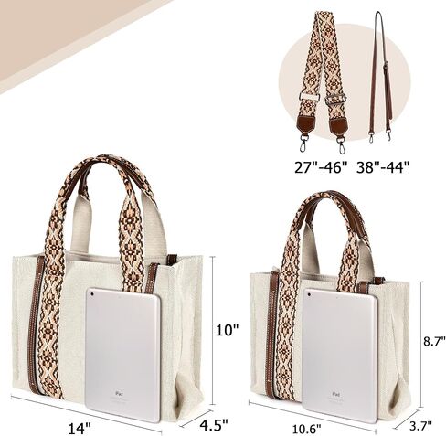 Western Tote Bag For Women Large Hobo Tote Bag With Zipper Canvas Tote Purses Boho Aztec Tote Bag Handbags Crossbody Bag in Kuwait