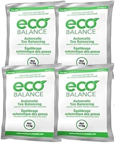 ECO Balance 03-EB4 Centrifugal Force Tire/Wheel Balancing Beads - Off-Road Vehicles, Light Duty Truck Tires, (4) 3oz Balance Bead Bags, (4) Valve Caps and Cores in Saudi Arabia