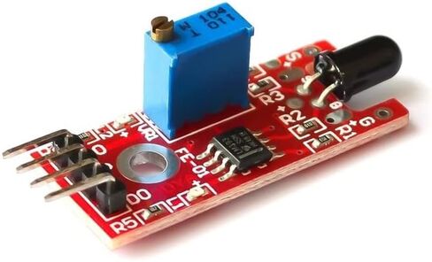 5 قطع KY-026 وحدة استشعار اللهب - سهولة اكتشاف الدخان - تدعم مدخلات ومخرجات Arduino/Raspberry Pi / STM32-5 القابلة للبرمجة in Saudi Arabia