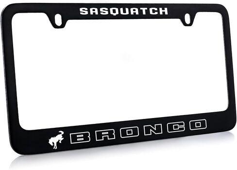 FORD Bronco UV Printed Metal License Plate Frame - Sasquatch in Saudi Arabia