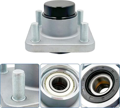 مجموعة محور العجلة الأمامية مع ختم الزيت وغطاء الغبار، متوافق مع محرك عربة الجولف Yamaha G8 G9 G14 G16 G19 G22 G29، بديل لـ OEM JG5-WF511-00 JG5-WF511-10-00 (عبوة من قطعتين) in Kuwait