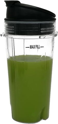 Grey 1 piece Sip & Seal Lid for Nutri Ninja 16 OZ CUP with BL200/BL201/BL660/BL663/BL663CO/BL665Q/BL771/BL773CO/BL810/BL820/BL830/QB3000/QB3000SSW/QB3004/QB3005 in Saudi Arabia