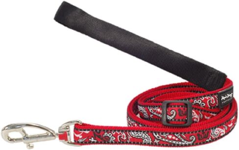 Red Dingo Designer Dog Lead, Large, Bandana Red in Saudi Arabia