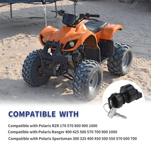 4012165 4011002 مفتاح إشعال لـ Polaris Sportsman 400 500 600 700 800 Ranger RZR XP 570 800 900 1000 - Off/Run/Start 6 Pin 3 Position in Kuwait