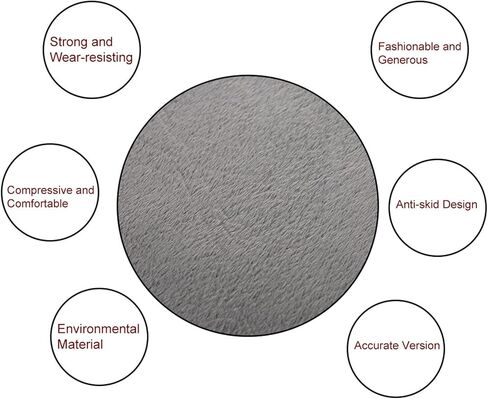 360 Degree Rotating Car Pillow Large Swivel Chair Pad Hard Foam Spinner Seat Cushion for Stool Chair, Car, Office 15.35inch Diameter in Saudi Arabia
