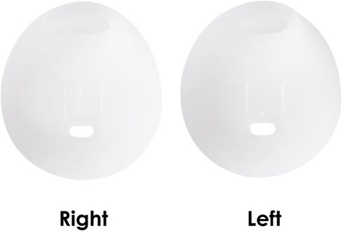 20 Pieces Earbud Covers Silicone Tips Replacement Ear Gels Buds for Sam Galaxy Note 5/Note 7/S7/S6/S6 Edge Earbuds,White Color in Saudi Arabia