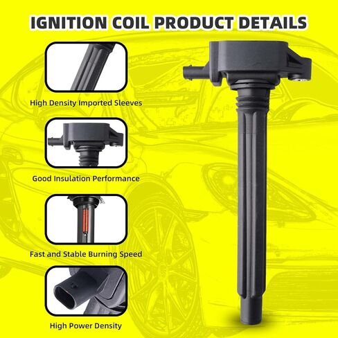 Set of 4 Ignition Coils Pack UF491 12578224 & 4 PCS Iridium Spark Plugs Compatible with Chevy Equinox Buick Regal Saturn GMC - 2.4L L4 in Saudi Arabia