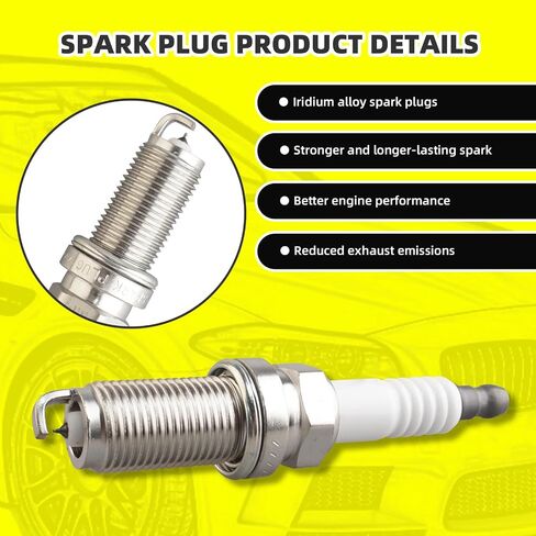 Set of 4 Ignition Coils Pack UF491 12578224 & 4 PCS Iridium Spark Plugs Compatible with Chevy Equinox Buick Regal Saturn GMC - 2.4L L4 in Saudi Arabia