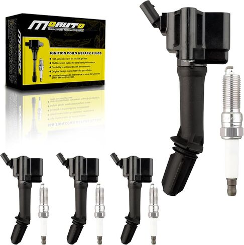 Set of 4 Ignition Coils Pack UF491 12578224 & 4 PCS Iridium Spark Plugs Compatible with Chevy Equinox Buick Regal Saturn GMC - 2.4L L4 in Saudi Arabia