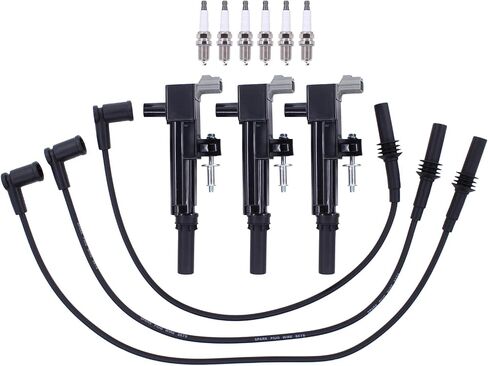 MOTOKU Ignition Coil and Spark Plug Wire Set for Dodge Dakota Nitro Ram 1500 Jeep Grand Cherokee Commander Liberty 3.7 in Saudi Arabia