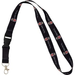 Desert Cactus Brown University Lanyard Bears Car Keys ID Badge Holder Keychain Detachable Breakaway Snap Buckle (Black)