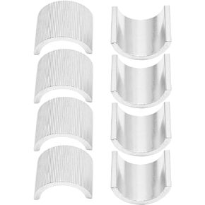 8pcs Handlebar Shim, Motorcycle Handle 7/8" Handlebars to 1" Bar Spacer Conversion Shims, Handlebar Mounts Risers Reducer Spacers