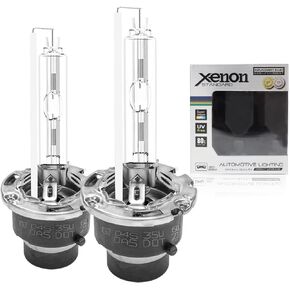 D1S/D1R HID Bulbs， 6000K xenon hid bulbs, White Xenon Bulbs，66040 66240 85122, High Low Beam Bulb Replacement (Pack of 2)
