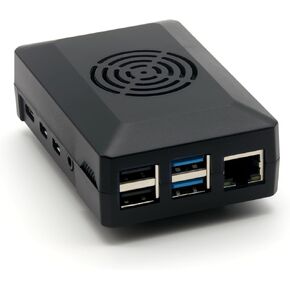 LoveRPi Active Cooling Media Center Case for Raspberry Pi 4 (Black)