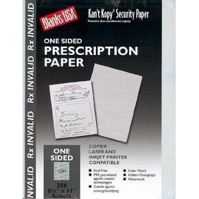 Grey Security Prescription Paper - 250 Sheets