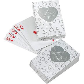Fun Express - Love Playing Cards for Wedding - Toys - Games - Card Games - Wedding - 12 Decks