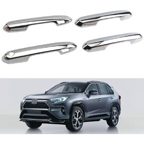 Door Handle Cover Trim Compatible With Toyota Rav4 XLE SE XSE 2019-2023 For Highlander L LE XLE XSE 2020-2023 Exterior Door Handles Accessories Decoration with Smart Key Holes Carbon Fiber style in Kuwait