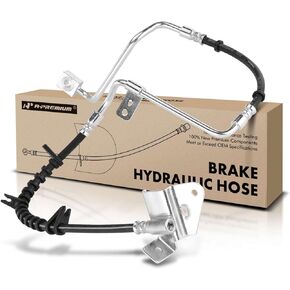 A-Premium Front Driver Side Brake Hydraulic Hose Compatible with Select Jeep Models - Grand Cherokee 1999 2000 2001 2002 2003 2004 - Replace# 52128093AB