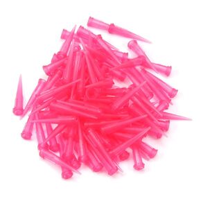 Auniwaig 250PCS 14Ga Plastic Tapered Pinhead Glue Liquid Dispenser Needles Luer Syringe Needle Tip Dispensing Fill Needle for Oil or Adhesive Applicator Green