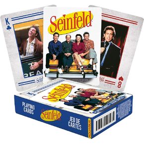 AQUARIUS Seinfeld Playing Cards - Seinfeld Photos Themed Deck of Cards for Your Favorite Card Games - Officially Licensed Seinfeld Merchandise & Collectibles