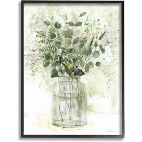 Stupell Industries Varied Herbal Botanical Arrangement Framed Wall Art, Design by Carol Robinson